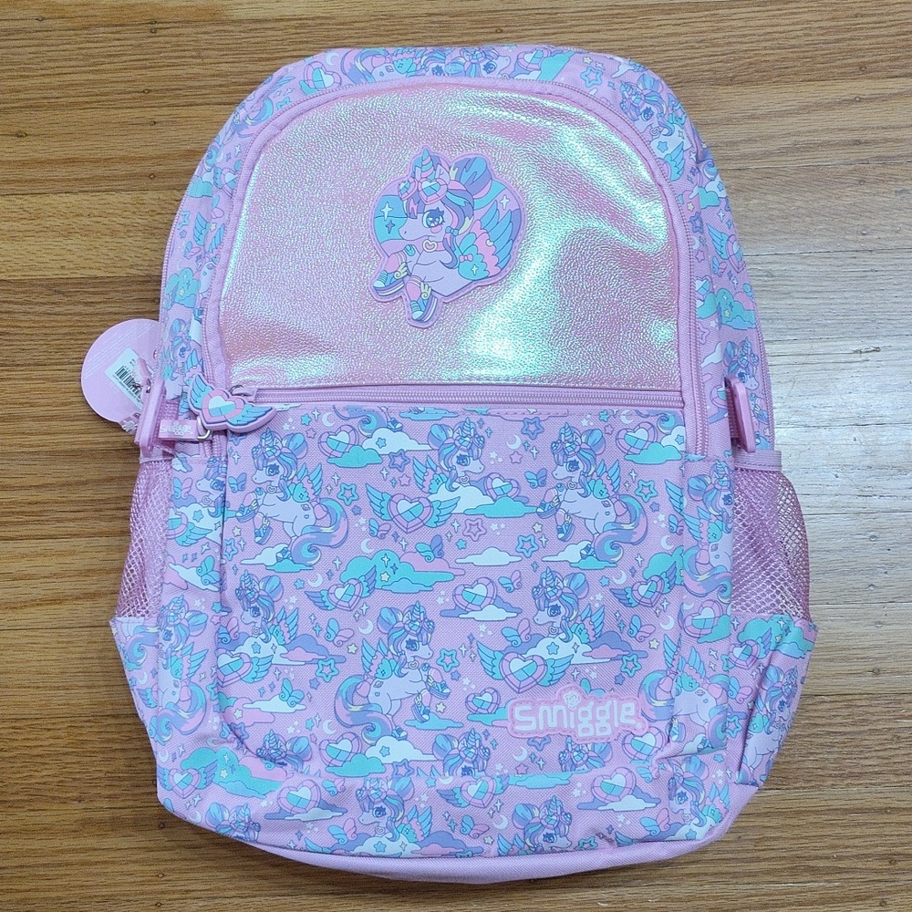 Smiggle Pink Unicorn Kids Backpack